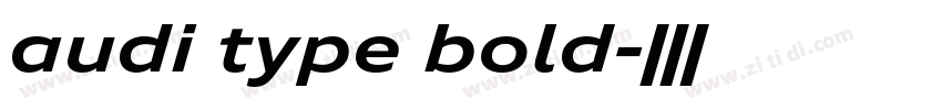 audi type bold字体转换